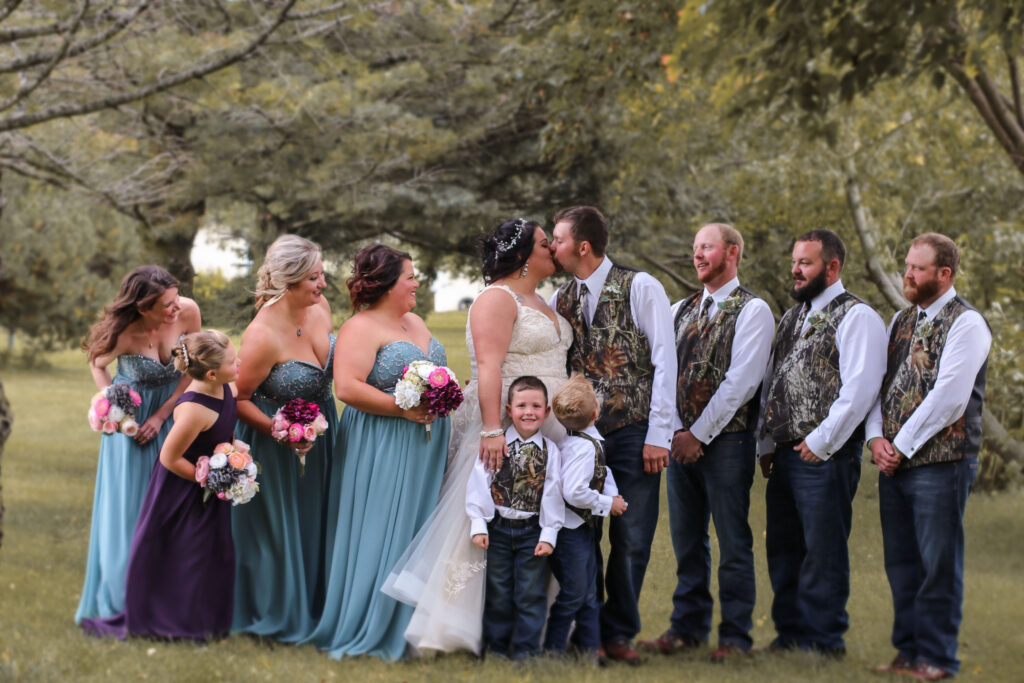 Fall is the perfect time for a wedding in Northwest Iowa! Image courtesy of TG Photography.